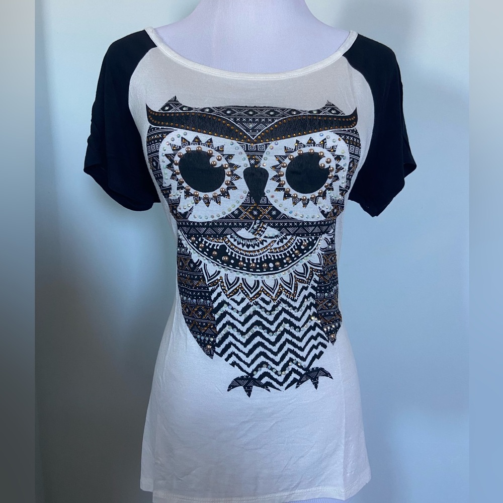 Owl Half Sleeve Shirt